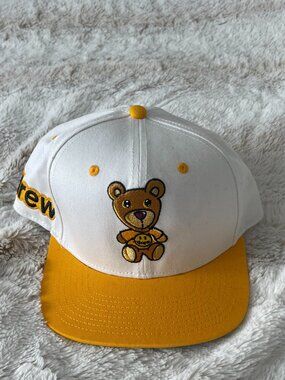 drew house theodore snapback hat in golden yellow / white